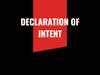 Declaration of Intent to Incorporate License